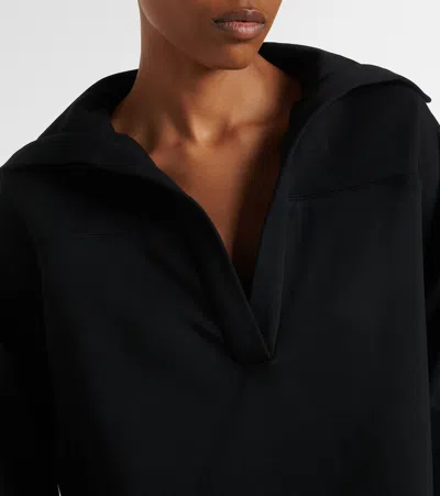 Norba Snug Cotton Sweatshirt In Black