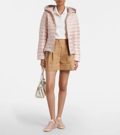 Moncler Igelhood Water-repellent Hooded Down Jacket In Pink