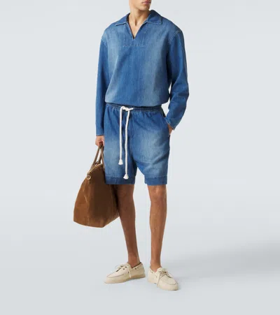 Commas Denim Overshirt In Blue