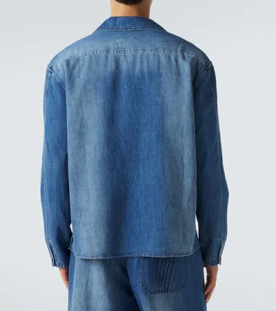 Commas Denim Overshirt In Blue