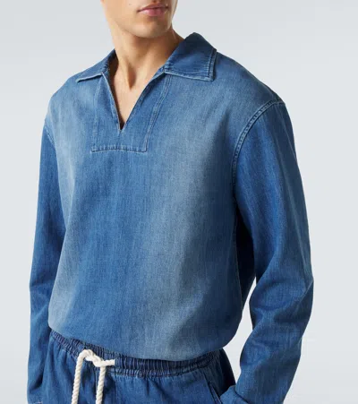 Commas Denim Overshirt In Blue
