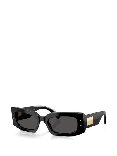 Dolce & Gabbana Black Frame Sunglasses In Black