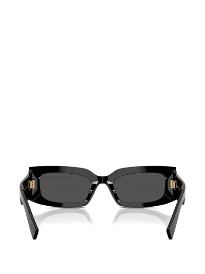 Dolce & Gabbana Black Frame Sunglasses In Black