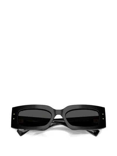 Dolce & Gabbana Black Frame Sunglasses In Black