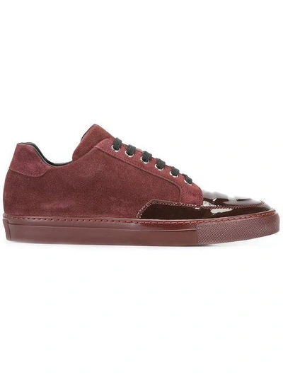 Shop Alejandro Ingelmo Panelled Sneakers - Red