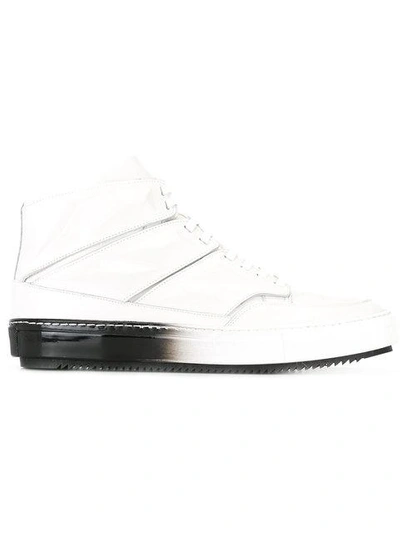 Shop Alejandro Ingelmo Panelled Hi-tops In White