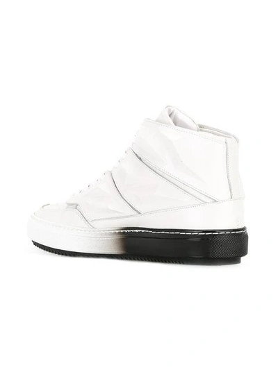 Shop Alejandro Ingelmo Panelled Hi-tops In White