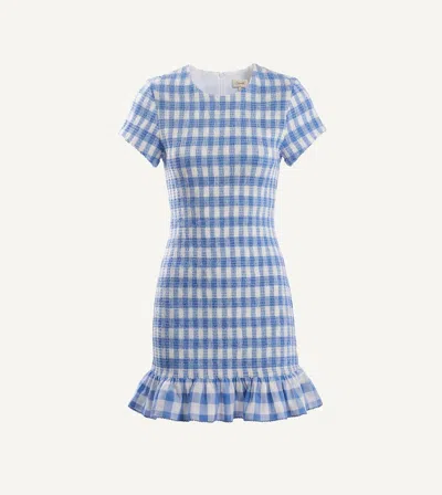 Cleobella June Mini Dress In Blue Bonnet Gingham