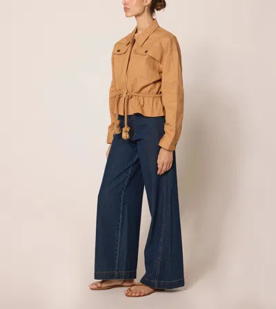 Cleobella Jasper Jacket In Biscuit In Yellow