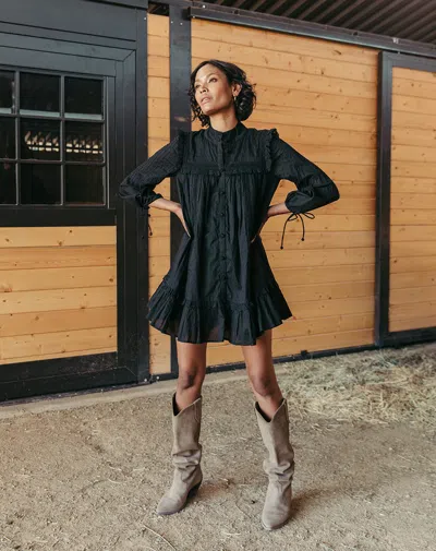 Cleobella Abby Mini Dress In Black