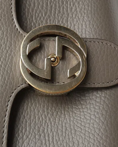 Gucci Interlocking G Top Handle Bag In White