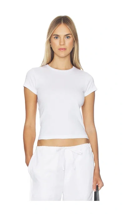 Amo Denim Baby Tee In White