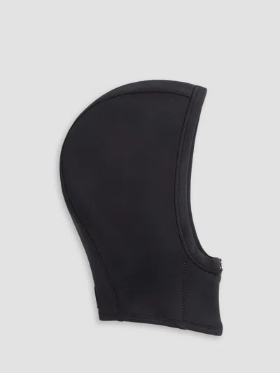 Valentino Vlogo Signature Knit Hoodie With Zip In Black