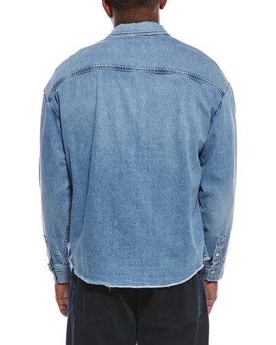 Frame Denim Relaxed Denim Shirt In Blue