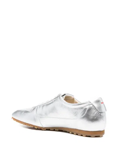 Aeyde Uma Laminated Leather Sneakers In Multi