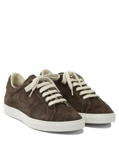 Common Projects Low-top Suede Sneakers Rubber Sole In Multi
