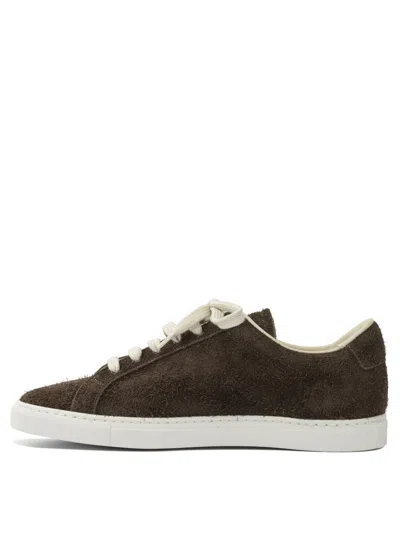 Common Projects Low-top Suede Sneakers Rubber Sole In Multi