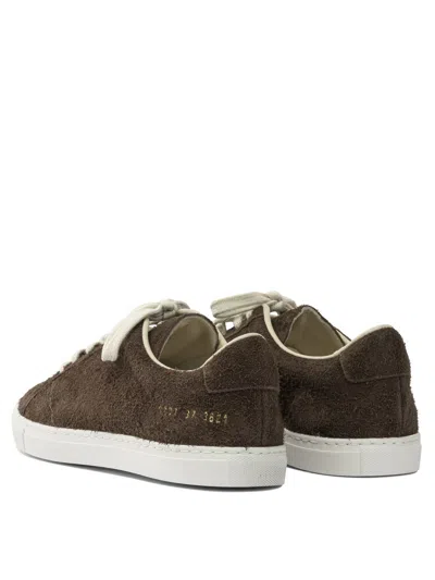 Common Projects Low-top Suede Sneakers Rubber Sole In Multi