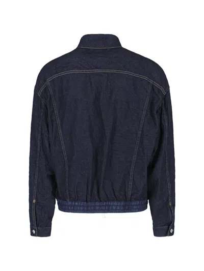 Dsquared2 Multi-pocket Denim Jacket In Black