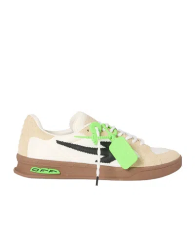 Off-white Beige End Of Play Suede Sneakers In Neutral
