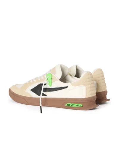 Off-white Beige End Of Play Suede Sneakers In Neutral