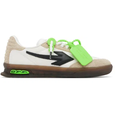 Off-white Beige End Of Play Suede Sneakers In Neutral
