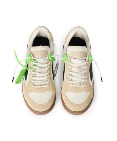 Off-white Beige End Of Play Suede Sneakers In Neutral