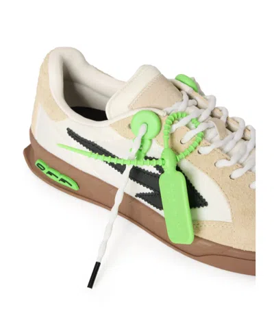 Off-white Beige End Of Play Suede Sneakers In Neutral