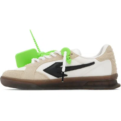 Off-white Beige End Of Play Suede Sneakers In Neutral