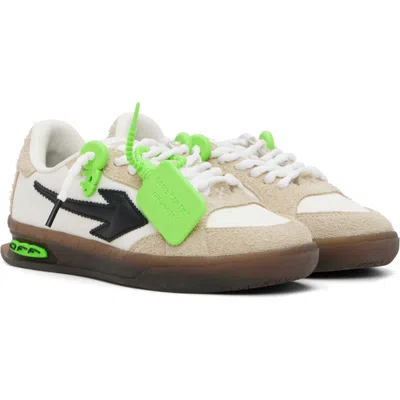 Off-white Beige End Of Play Suede Sneakers In Neutral