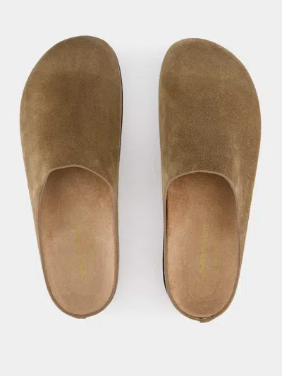 Common Projects Logo Flat Mules In Multi