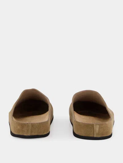 Common Projects Logo Flat Mules In Multi