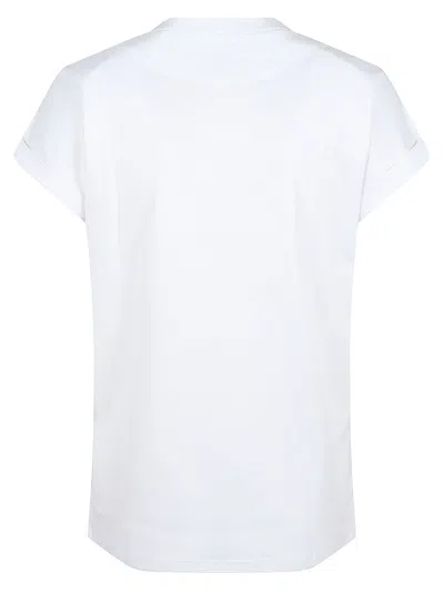 Eleventy Patch-pocket Rolled-cuff T-shirt In White