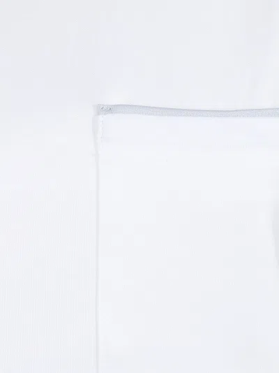 Eleventy Patch-pocket Rolled-cuff T-shirt In White