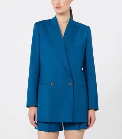 Max Mara Virgin Wool Blazer In Multi