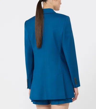 Max Mara Virgin Wool Blazer In Multi