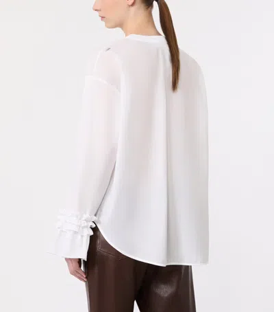 Max Mara Ruffle-trim Shirt In Multi