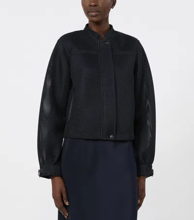 Max Mara Mesh Bomber Jacket In Multi