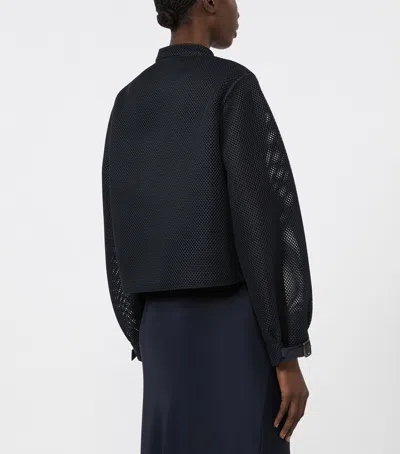Max Mara Mesh Bomber Jacket In Multi