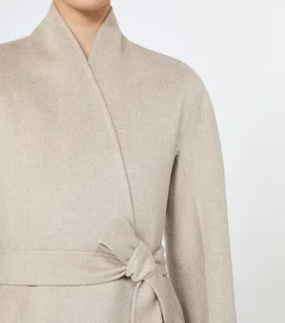 Max Mara Cashmere Wrap Coat In Multi