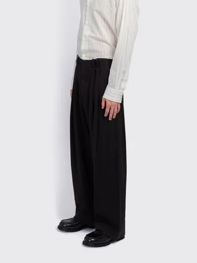 Studio Nicholson Typewriter Straight-leg Cotton-poplin Trousers In Black