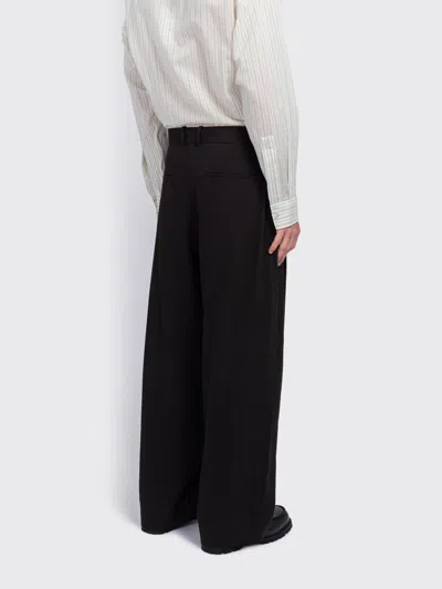 Studio Nicholson Typewriter Straight-leg Cotton-poplin Trousers In Black