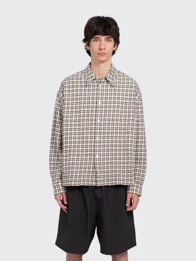 Studio Nicholson Checked-pattern Button-fastening Shirt In Pattern