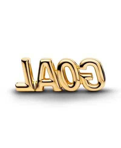 Pandora Goal Script Charm In Gold