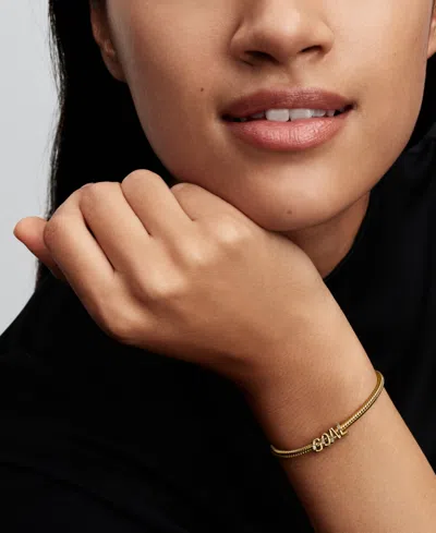 Pandora Goal Script Charm In Gold