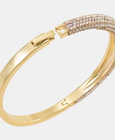 Givenchy Pave Bangle Bracelet In Gold