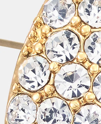 Givenchy Pave Pear-shape Stud Earrings In Gold