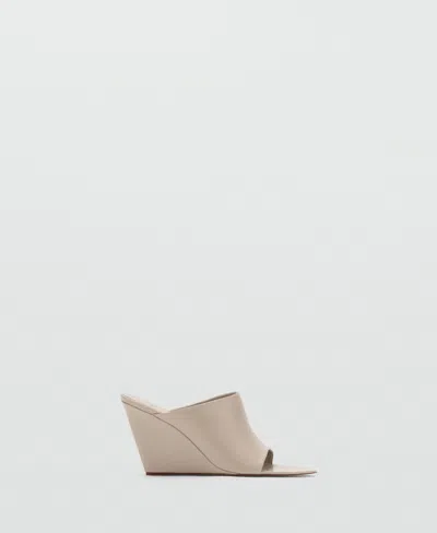 Mango Wedge Slide Sandal In Multi