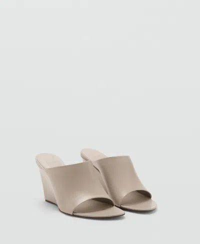 Mango Wedge Slide Sandal In Multi