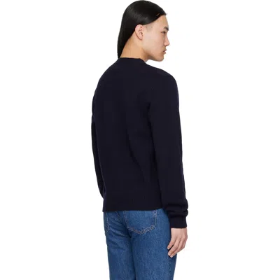 A.p.c. A. P.c. Classic Pullover Sweater For Men In Blue